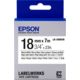 Epson LK-5WBVN Labeltape Zwart op Wit (18 mm)
