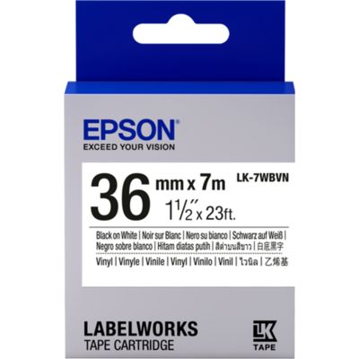 Epson LK-7WBVN Tape Zwart op wit