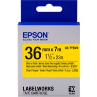 Epson LK-7YBVN Tape Zwart op geel