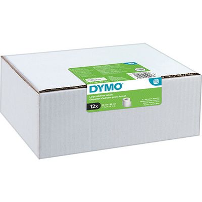 Dymo 2093093 (12 stuks) Etiket Zwart op wit