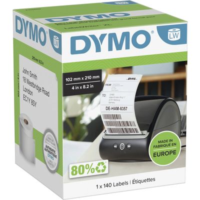 Dymo 2166659 Etiket Zwart op wit