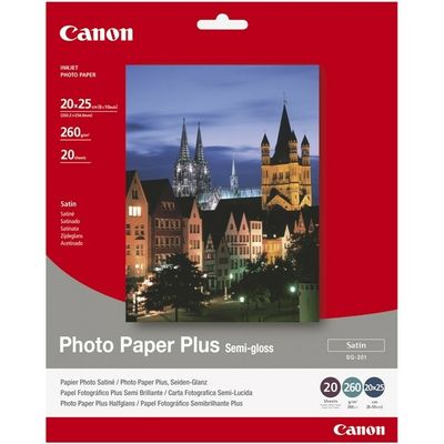Canon SG-201 photo paper plus semi-gloss 260 grams 20 x 25 cm (20 vel) Fotopapier