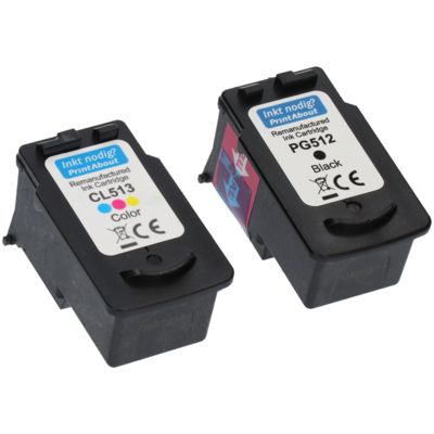 Huismerk Canon PG-510 + CL-511 Inktcartridge Zwart + 3 kleuren Multipack