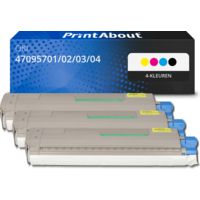 Huismerk OKI 47095701/02/03/04 Toner 4-kleuren Multipack