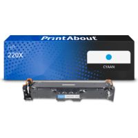 Huismerk HP 220X (W2201X) Toner Cyaan Hoge capaciteit