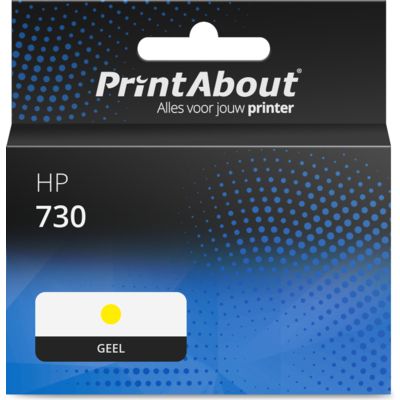 Huismerk HP 730 (P2V70A) Inktcartridge Geel Hoge capaciteit
