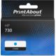 Huismerk HP 730 (P2V68A) Inktcartridge Cyaan Hoge capaciteit