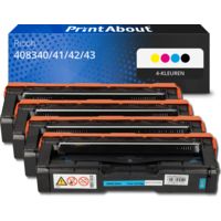 Huismerk Ricoh 408340/41/42/43 (C250 H) Toner 4-kleuren Multipack