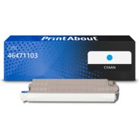 Huismerk OKI 46471103 Toner Cyaan