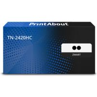 PrintAbout Huismerk vervangt Brother TN-2420HC Toner 2x Zwart Extra hoge capaciteit - Multipack