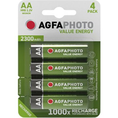 Agfaphoto Oplaadbare Mignon AA 4 stuks Batterij