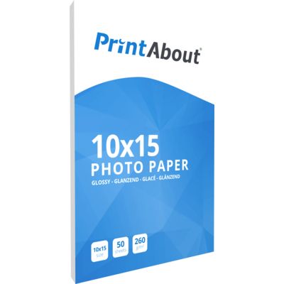 PrintAbout Premium Glossy 10 x 15 260 grams fotopapier (50 vel)