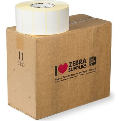 Zebra 880018-038 Etiket Zwart op wit (76 mm x 38 mm) 6 rollen