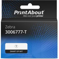 Huismerk Zebra 3006777-T Etiket Zwart op wit (100 mm x 50 mm) 4 rollen