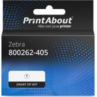 Huismerk Zebra 800262-405 Etiket Zwart op wit (57 mm x 102 mm) 12 rollen