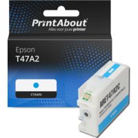 Huismerk Epson T47A2 Inktcartridge Cyaan
