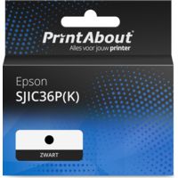 Huismerk Epson SJIC36P(K) Inktcartridge Zwart