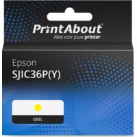 Huismerk Epson SJIC36P(Y) Inktcartridge Geel