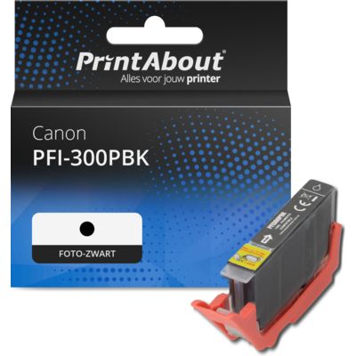 Huismerk Canon PFI-300PBK Inktcartridge Foto-zwart
