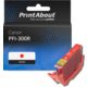 Huismerk Canon PFI-300R Inktcartridge Rood
