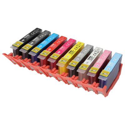 Huismerk Canon PFI-300PBK/MBK/C/R/M/Y/GY/CO/PM/PC Inktcartridge 10-kleuren Multipack