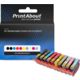 Huismerk Canon PFI-300PBK/MBK/C/R/M/Y/GY/CO/PM/PC Inktcartridge 10-kleuren Multipack