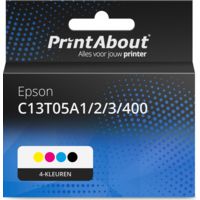 Huismerk Epson C13T05A1/2/3/400 Inktcartridge 4-kleuren Multipack Hoge capaciteit