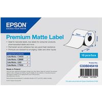 Epson C33S045418 Premium Matte (76mm x 35m) Etiket Wit (Doorlopende rol)