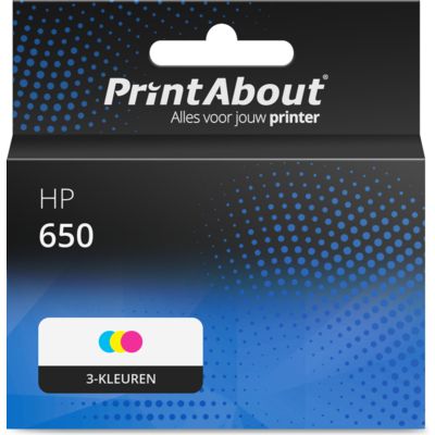 Huismerk HP 650 (CZ102AE) Inktcartridge 3-kleuren