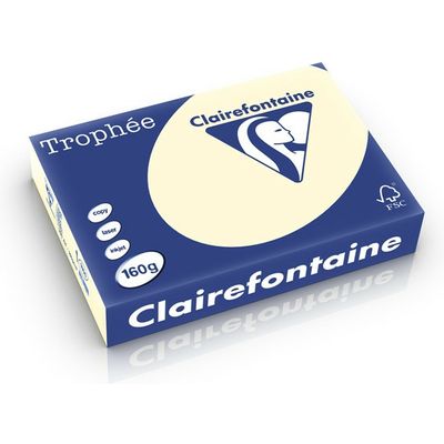 Clairefontaine Creme A4 Gekleurd papier 160 grams (250 vel)