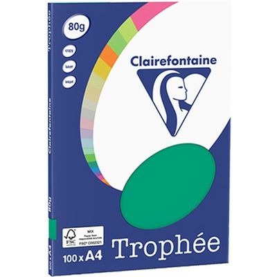 Clairefontaine Dennengroen A4 Gekleurd papier 80 grams (100 vel)