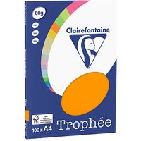 Clairefontaine Fel oranje A4 Gekleurd papier 80 grams (100 vel)