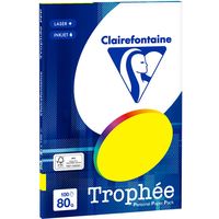 Clairefontaine Fluor geel A4 Gekleurd papier 80 grams (100 vel)