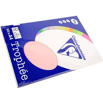 Clairefontaine Roze A4 Gekleurd papier 80 grams (100 vel)