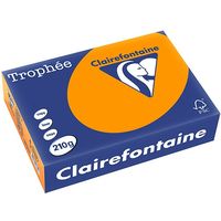 Clairefontaine Fel oranje A4 Gekleurd papier 210 grams (250 vel)
