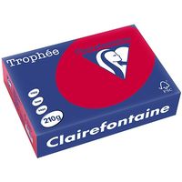 Clairefontaine Kersenrood A4 Gekleurd papier 210 grams (250 vel)