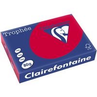 Clairefontaine Kersenrood A4 Gekleurd papier 80 grams (500 vel)