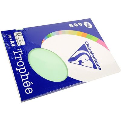 Clairefontaine Groen A4 Gekleurd papier 160 grams (50 vel)