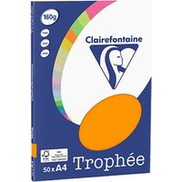 Clairefontaine Oranje A4 Gekleurd papier 160 grams (50 vel)