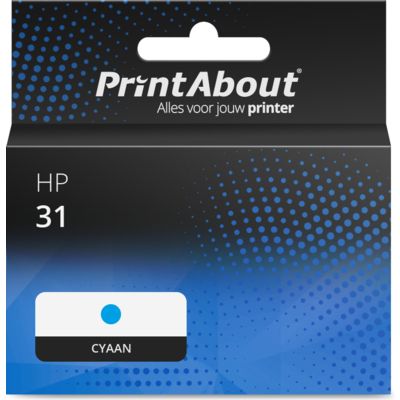 Huismerk HP 31 (1VU26AE) Inktcartridge Cyaan