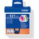 Brother LC-521VAL Inktcartridge 4-kleuren Multipack
