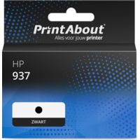 Huismerk HP 937 (4S6W5NE) Inktcartridge Zwart Extra hoge capaciteit