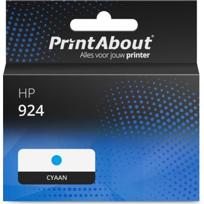 Huismerk HP 924 (4K0U3NE) Inktcartridge Cyaan Extra hoge capaciteit