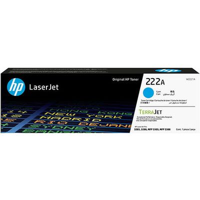 HP 222A (W2221A) Toner Cyaan