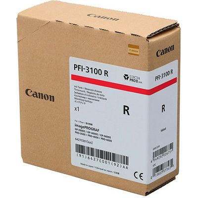 Canon PFI-3100R Inktcartridge Rood