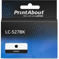 PrintAbout Huismerk vervangt Brother LC-527BK Inktcartridge Zwart