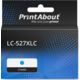 PrintAbout Huismerk vervangt Brother LC-527XLC Inktcartridge Cyaan Hoge capaciteit
