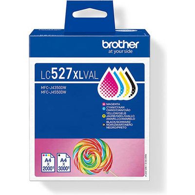 Brother LC-527XLVAL Inktcartridge 4-kleuren Multipack Hoge capaciteit