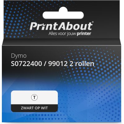 Huismerk Dymo S0722400 (99012) (LabelWriter 550+5XL) (89 mm x 36 mm) Etiket 2 rollen