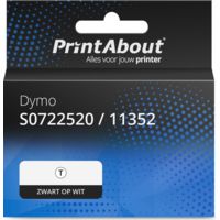 Huismerk Dymo 11352 (S0722520) (LabelWriter 5XL + 550) Etiket Zwart op wit (54 mm x 25 mm)